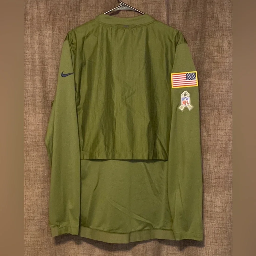 Nike New England Patriots Salute to Service Green Track Jacket Mens L